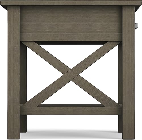 Miniatura 21 de SIMPLIHOME Kitchener Mesa consola – Mesa de sofá de madera maciza de 47 pulgadas de ancho en color blanco, mesa de almacenamiento contemporánea para