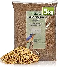 Eggersmann volaris 5 kg di vermi secchi, ricchi di proteine e naturali, ideali per tutte le specie di uccelli, mangime per uccelli selvatici per tutto l'anno