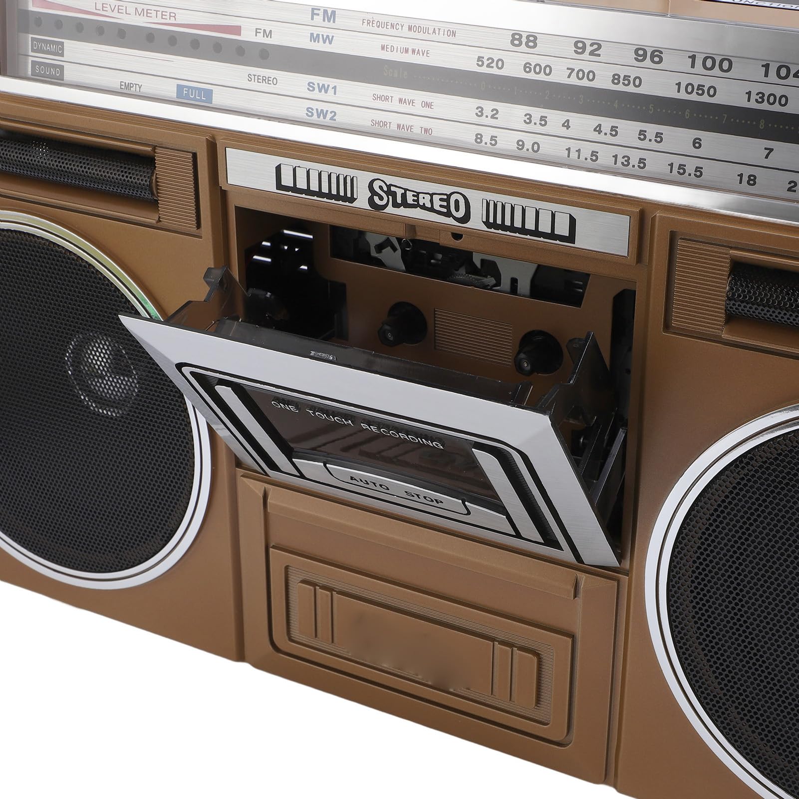 Bluetooth Cassette Player z 4 -zespołowym Radiem - Zabytkowe talię Taśmy z Odtwarzaniem USB/SD, Przenośne Przenośne Odtwarzacze w Stylu Retro, dla (wtyczka UE)