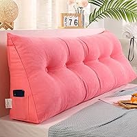 Vista 10 de Almohada de cuña de lectura triangular Queen, cojín de respaldo para cabecero reclinable, almohada de lectura, cojín triangular para posicionamiento