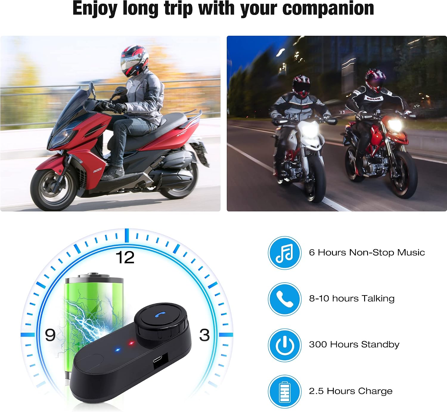 Buy FreedConn Motorcycle Helmet headset 