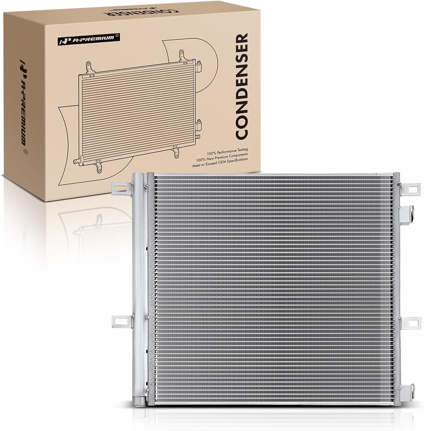 A-Premium Air Conditioning A/C Condenser Compatible with Cadillac XT5 2017-2021 & Chevrolet Blazer 2019-2021 & GMC Acadia 2017-2021, 2.5L 3.0L