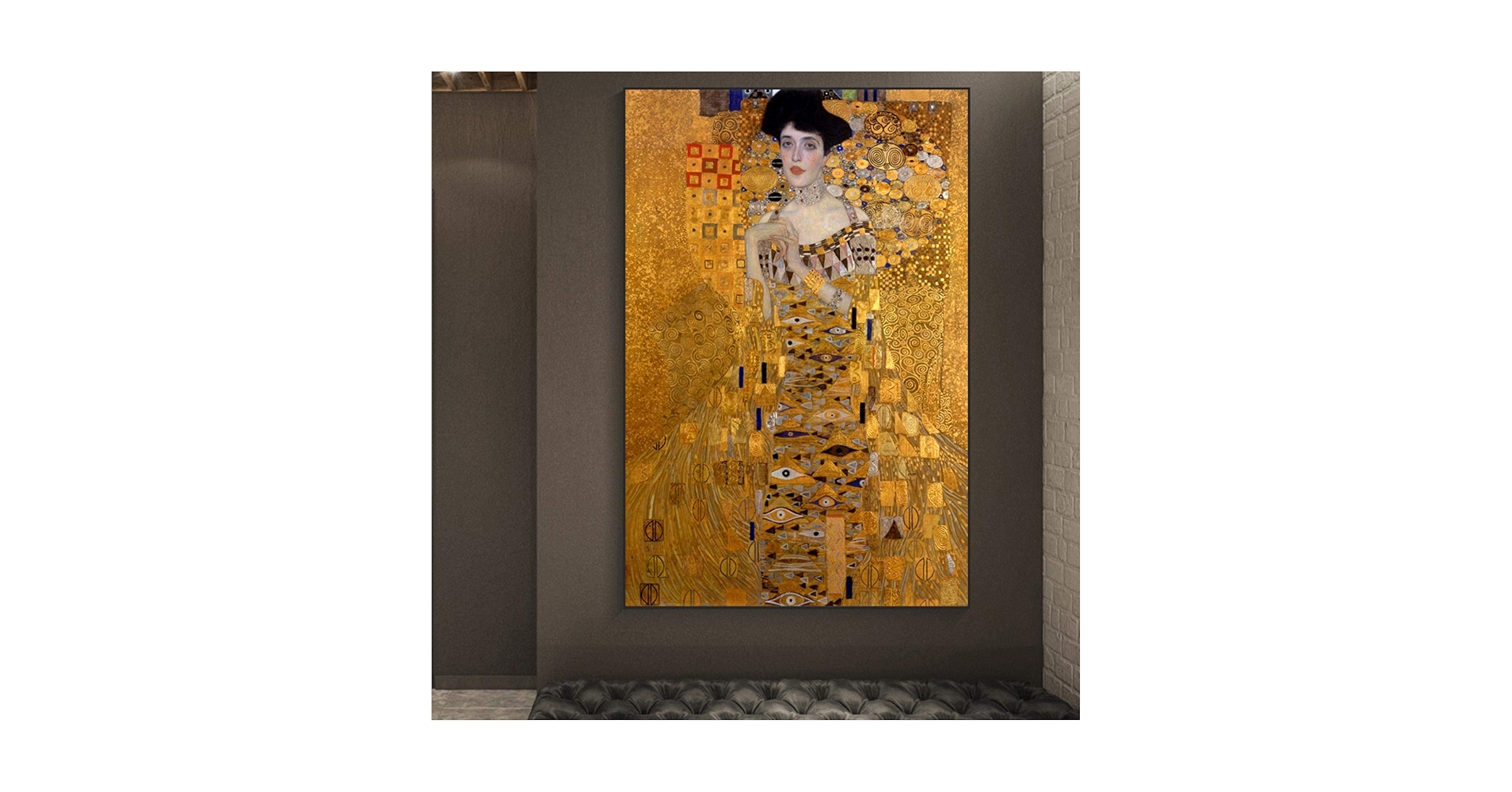 Amazon.co.jp: グスタフクリムトの有名な絵画の女性による金の