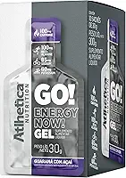 Atlhetica Nutrition GO! ENERGY NOW GEL (10 sachês de 30g) Guaraná com Açaí, Multicolorido.