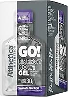 Atlhetica Nutrition GO! ENERGY NOW GEL (10 sachês de 30g) Guaraná com Açaí, Multicolorido.