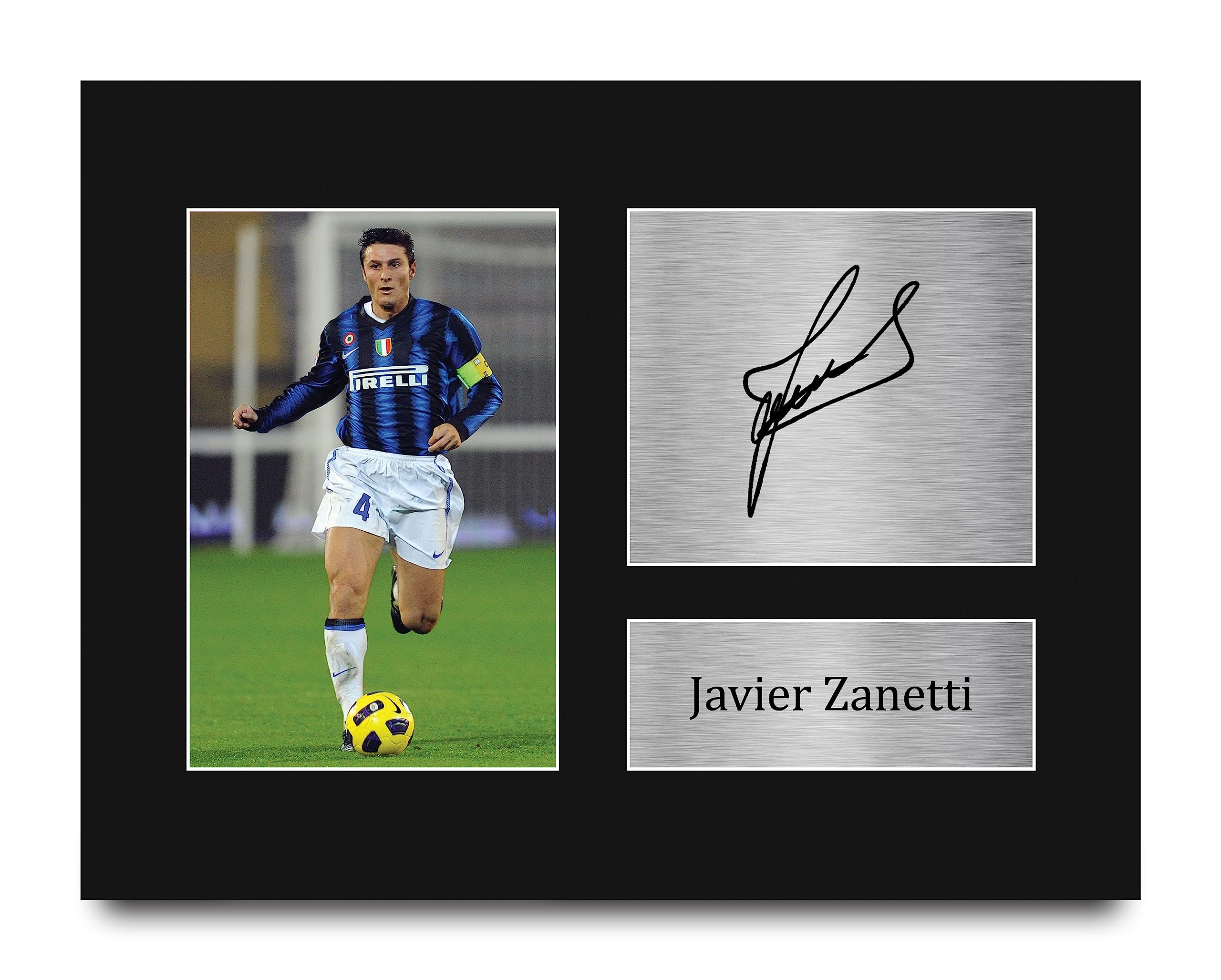 Autographe Javier Zanetti – Figurine Inter Milan – Coupe UEFA 97/98 – Signé Main