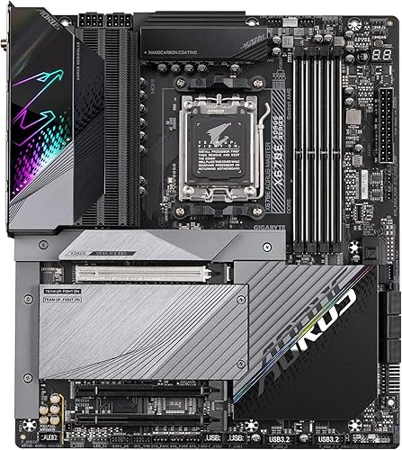 Miniatura 2 de GIGABYTE X670E AORUS Master (AM5/LGA 1718/AMD X670E/EATX/5 años de garantía/DDR5/Quad M.2, PCIe 5.0/USB 3.2 Gen2X2 Tipo-C/Intel WiFi 6E/Intel 2.5GbE