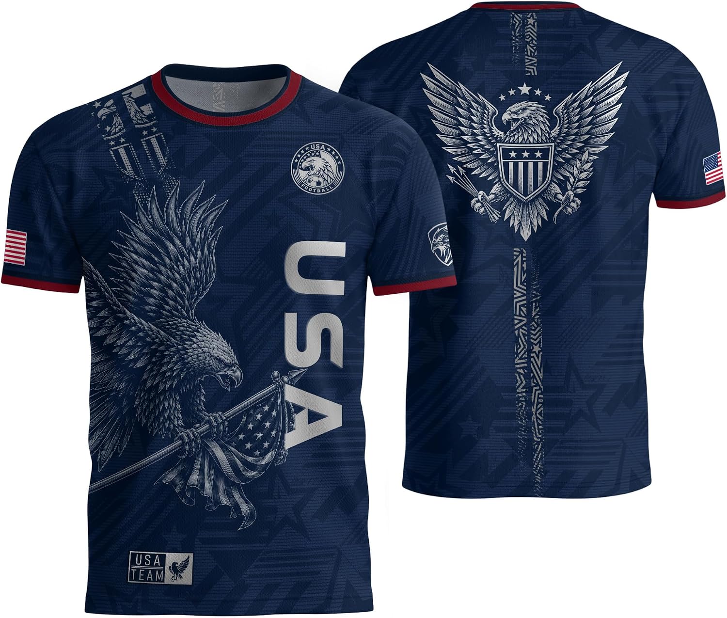 USA Soccer Jersey 2026 For Men, America Jersey Soccer Athletic Tee