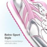 DREAM PAIRS Girls Tennis Shoes Rainbow Sneakers – Trendy Color Options