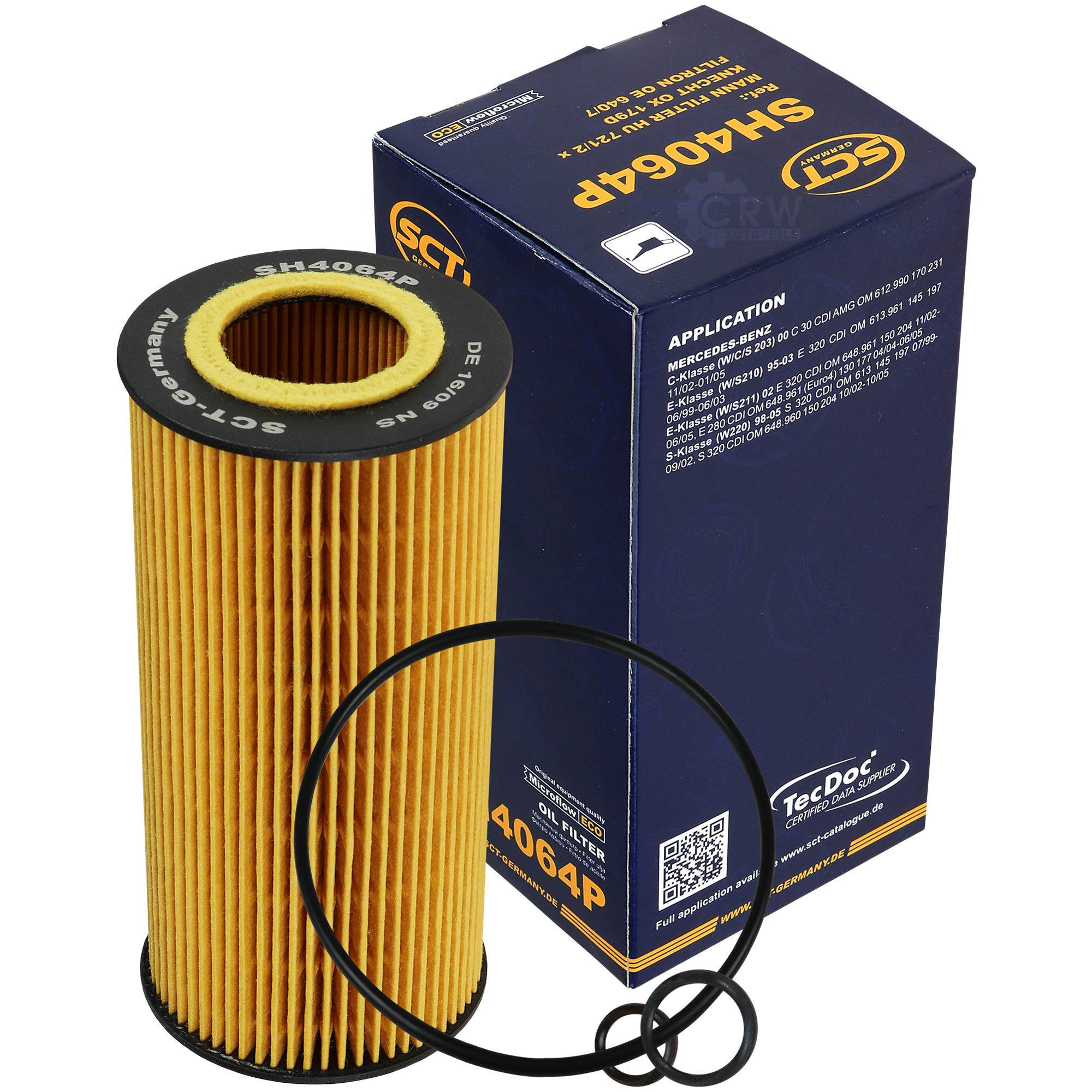 Juego de filtros de inspección 8 litros de aceite de motor de marcha suave 10W-40 SCT Germany