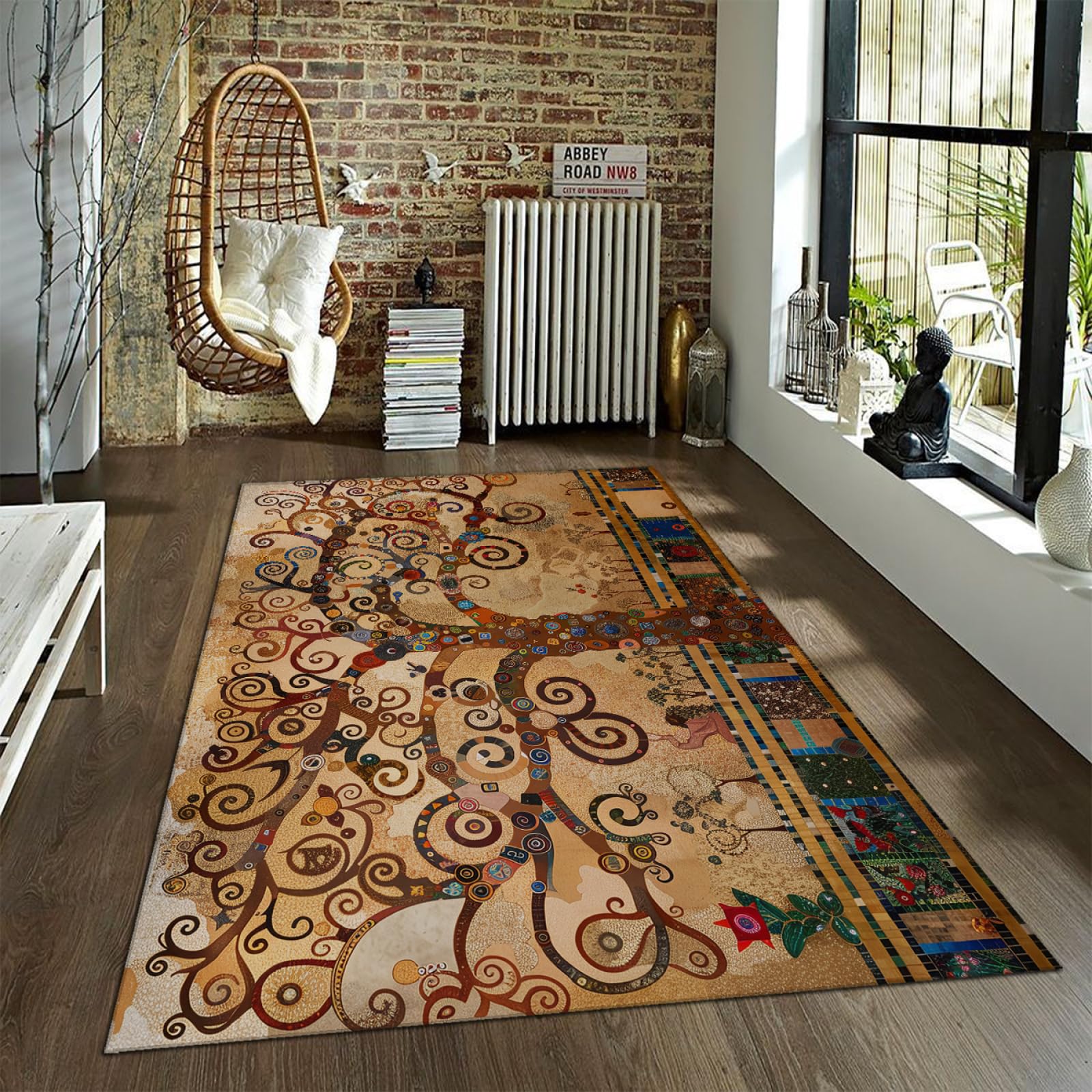 Tapis salon Gustav Klimt arbre de vie pour votre cuisine