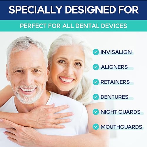 Miniatura 3 de Tabletas limpiadoras para dispositivo antironquidos Difiney - Limpiador retenedor para Invisalign, Night Guard - Limpieza profunda de dentaduras