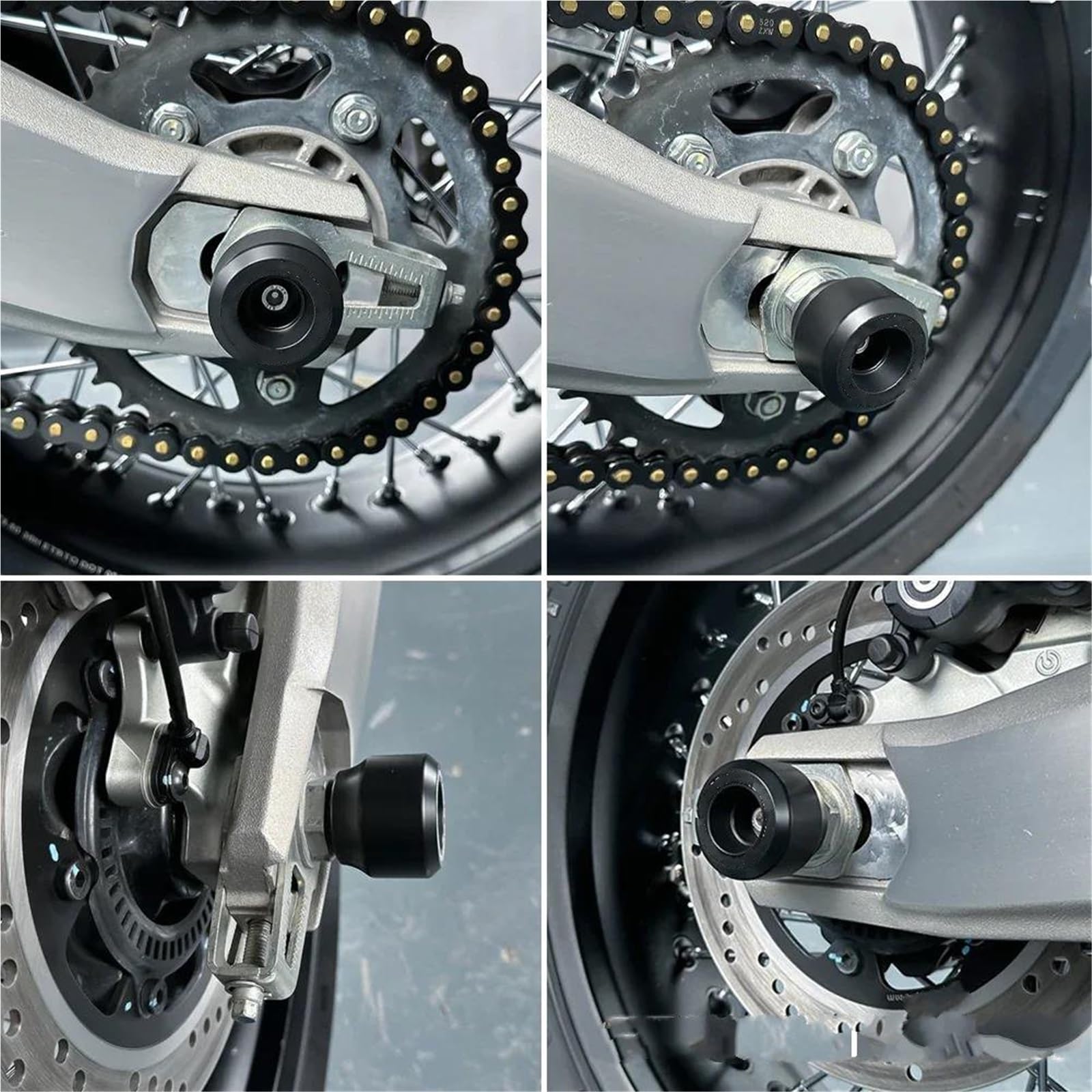 Motorrad Sturzschutz Für DUCATI Für Monster 795 696 659 Rad Gabel Achse Slider Schutz Motorrad Hinten Schwinge Vorderradnabe Crash Pad(Rear Swingarm Slider)