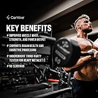 Vista 5 de Monohidrato de creatina, polvo de creatina pura y sin sabor, vegano, sin gluten, sin aditivos, sin OMG, fórmula de fácil mezcla para soporte