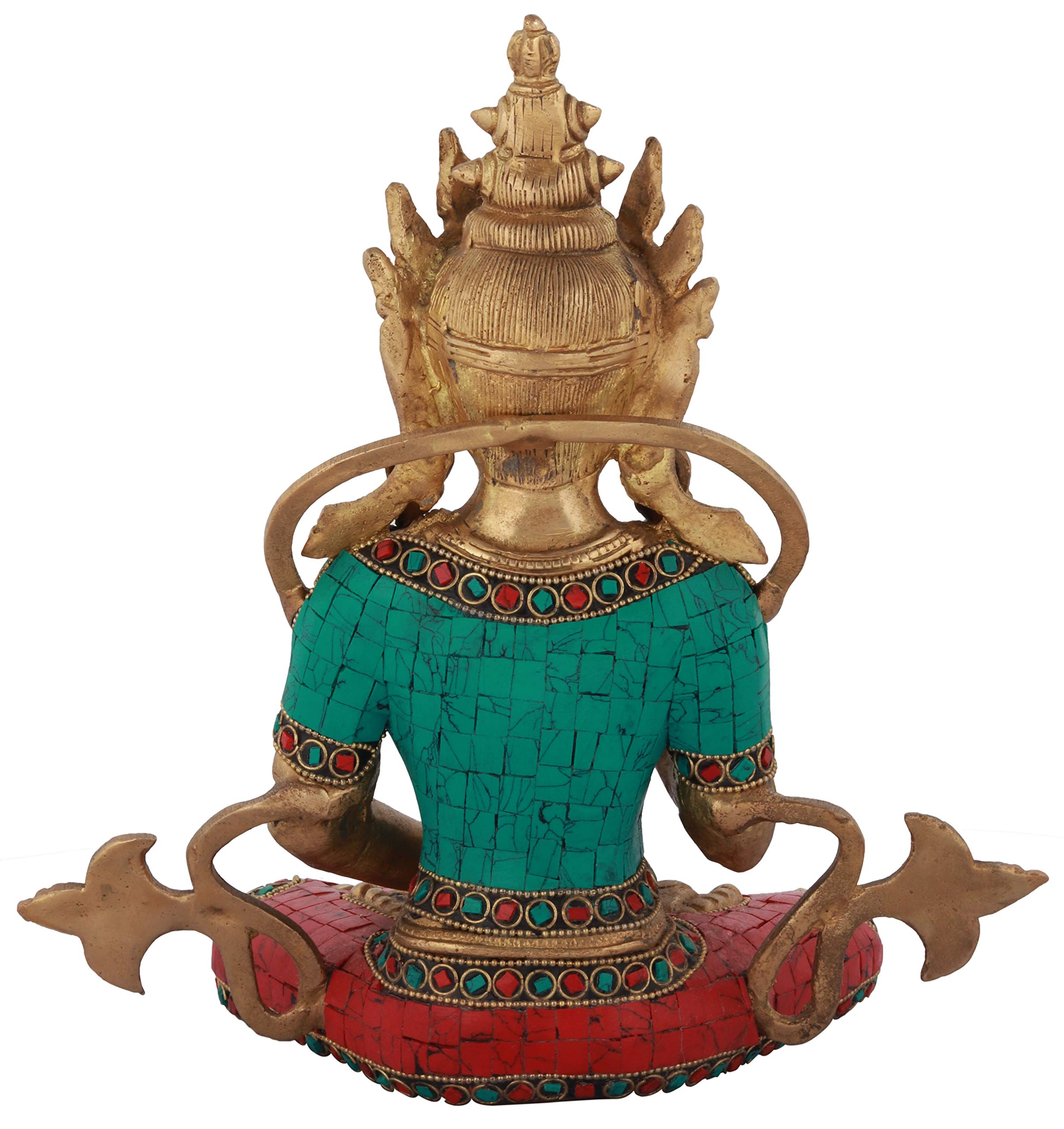 Amazon.co.jp: エキゾチックなインドの王冠の仏陀 お祈り ムドラ