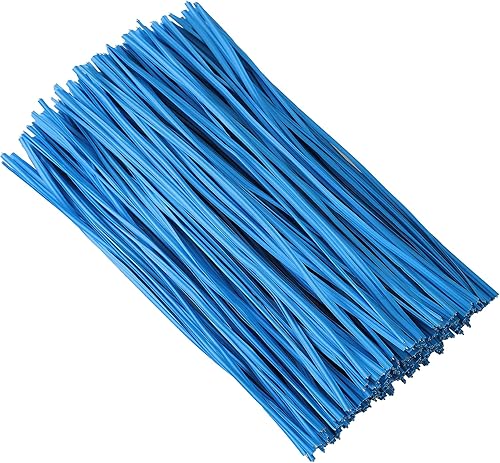 Tangyinrd 300 lazos de plástico azul de 5 pulgadas, bridas para cables, para bolsos, herramientas de jardinería