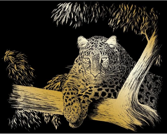 Royal Brush Gold Foil Engraving Art Kit 8"X10"-Spotted