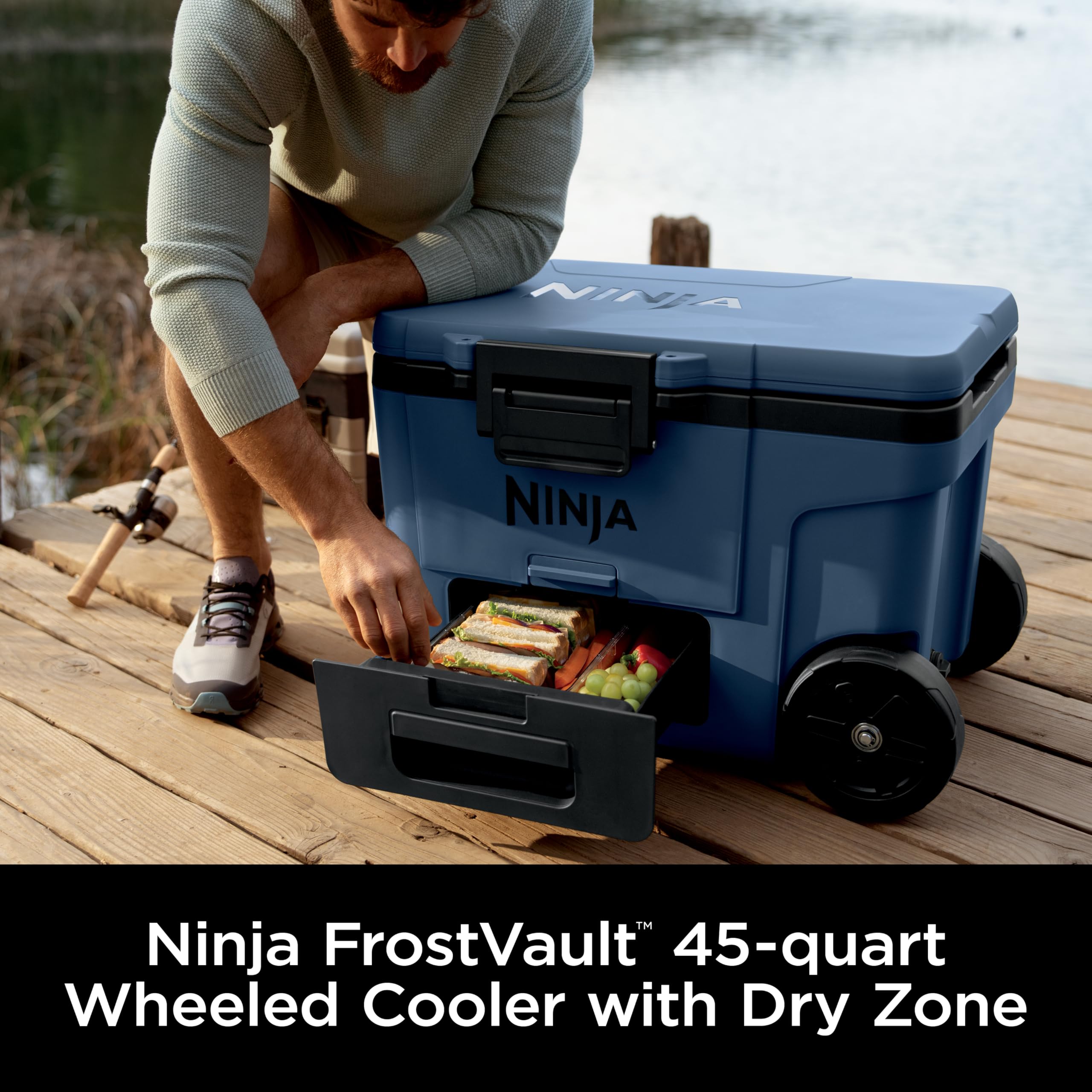 Ninja | Cooler | FrostVault 45QT Cooler with Wheels | Insulated