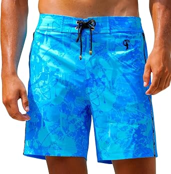 Tucann Mens Trunks 7" Compression Liner Quick Dry Zipper Pocket Chlorine Resistan 4 Way Stretch Swim Shorts for Men
