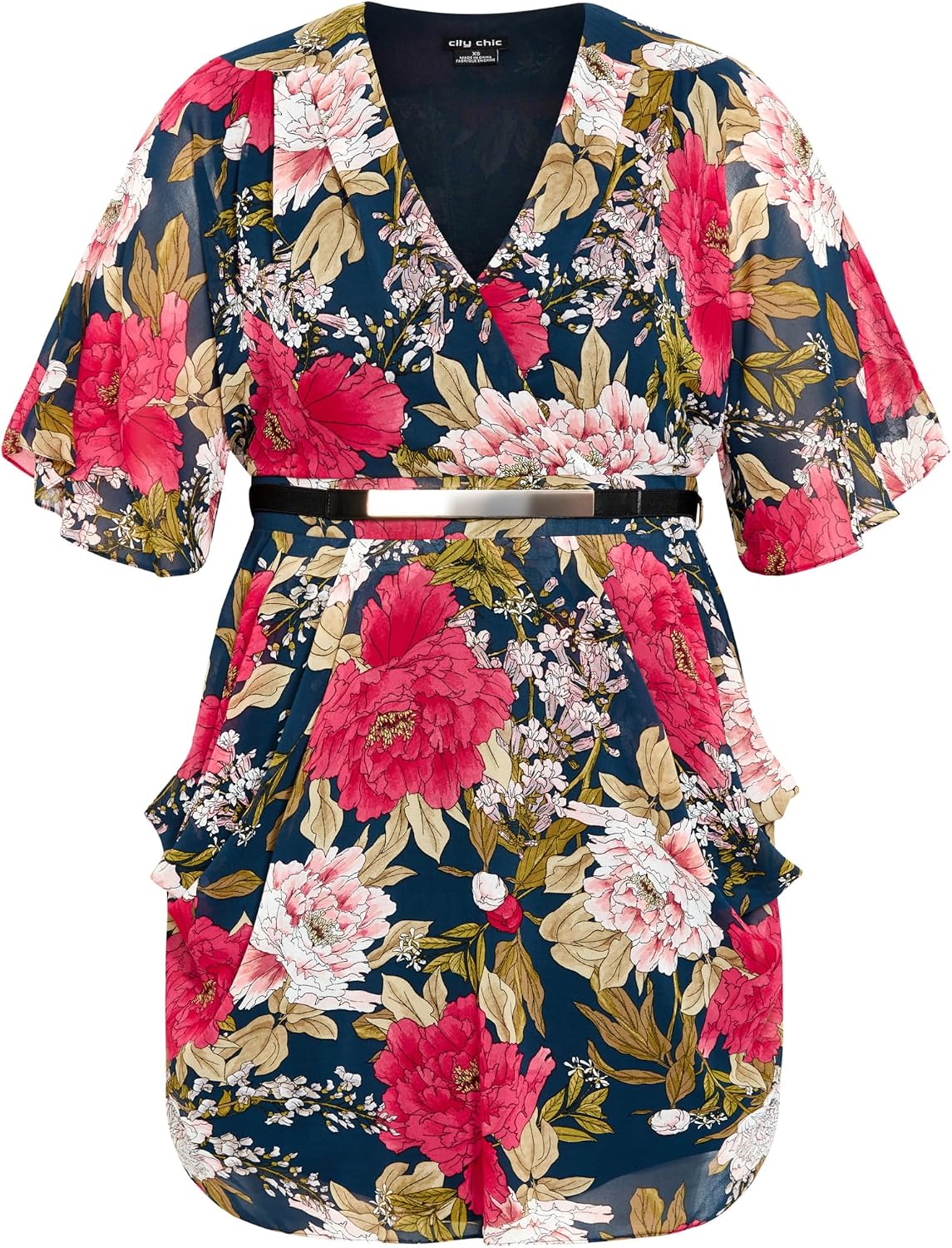 City Chic Plus Size Dress - Frida Wrap