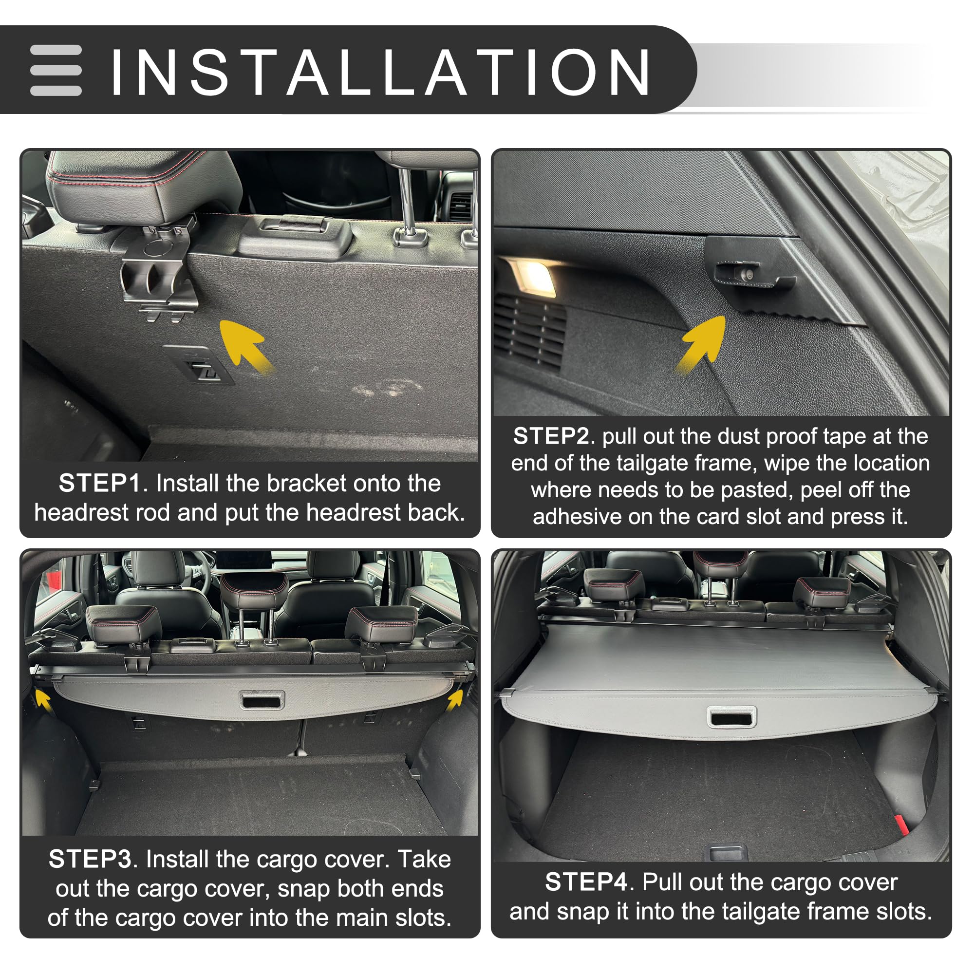 Trunk Cover Motoforti Car Trunk Retractable Luggage Cover For Ford