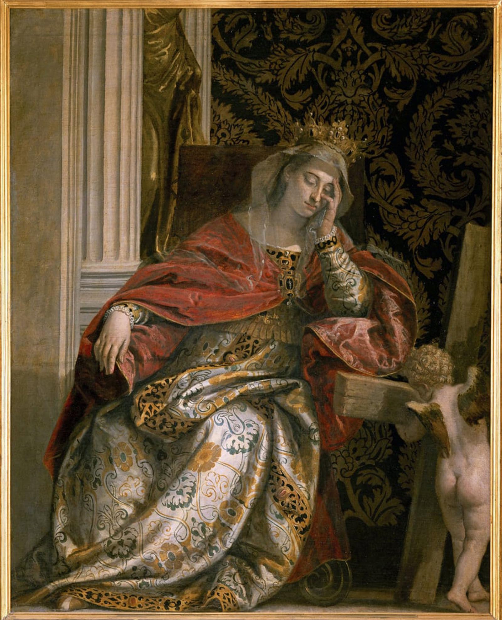 SERENDIPITP Vintage Wall Art Canvas Nordic Poster Canvas Print Picture the Dream of Saint Helena by Veronese Wall Art Poster for Home Decor 60x90cm