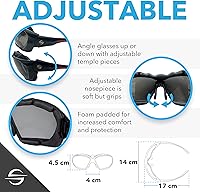 Vista 5 de Platinum Sun Gafas de sol deportivas polarizadas flotantes convertibles para hombres y mujeres Gafas de sol acolchadas con correa y UV400