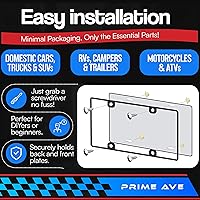 Vista 3 de Tornillos de matrícula con insertos de nailon, tornillos de placa de acero inoxidable a prueba de óxido para asegurar matrículas, marcos y cubiertas