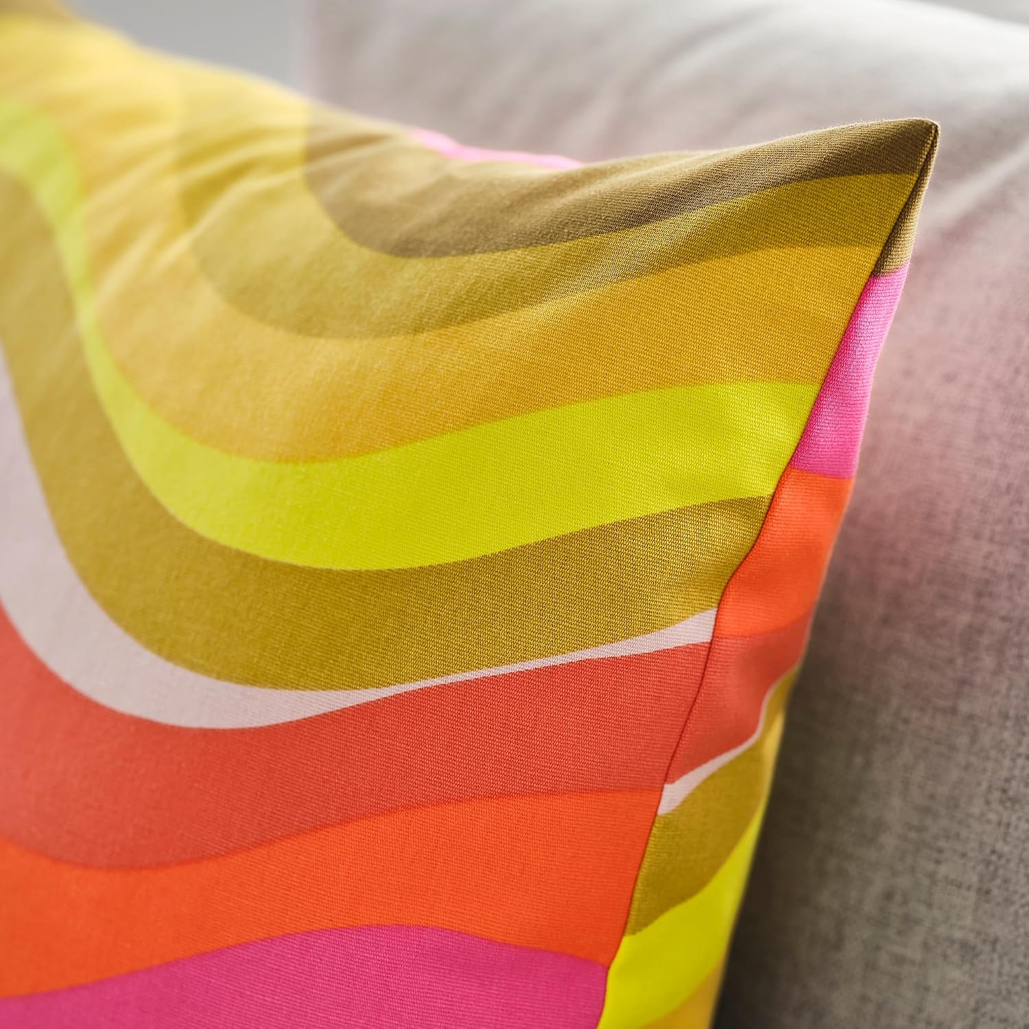 ProTuning MYGGBLOMSTER Cushion cover, bright pink/multicolour, 50x50 cm