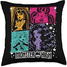 Monster High - Cleo de Nile Lagoona Draculaura Clawdeen Wolf Throw Pillow