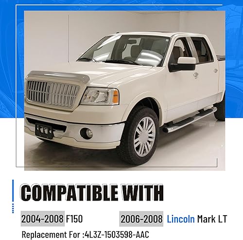 Miniatura 2 de A Pillar - Manija interior del conductor izquierda compatible con Ford F150 F-150 2004-2008 Reemplazo para 4L3Z-1503598-AAC (bronceado)