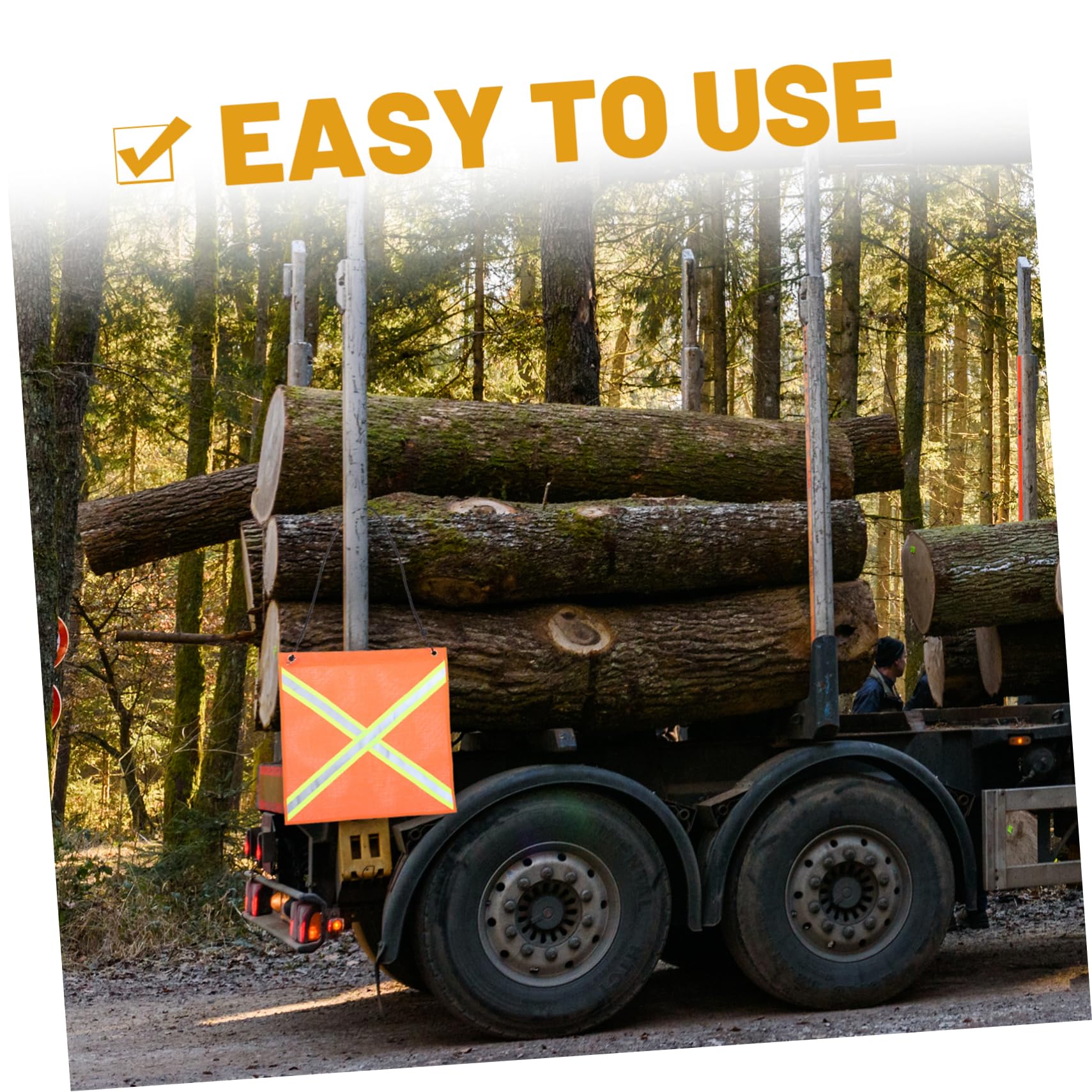 Balacoo Reflective Warning Flag Mesh Car End Safety Flag for Trucks for Night Use Reliable Easy to Install