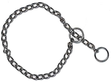 Tame Love Grinded Chrome Platted Training Choke Chain Collar for Small Dog (2.5 ft)