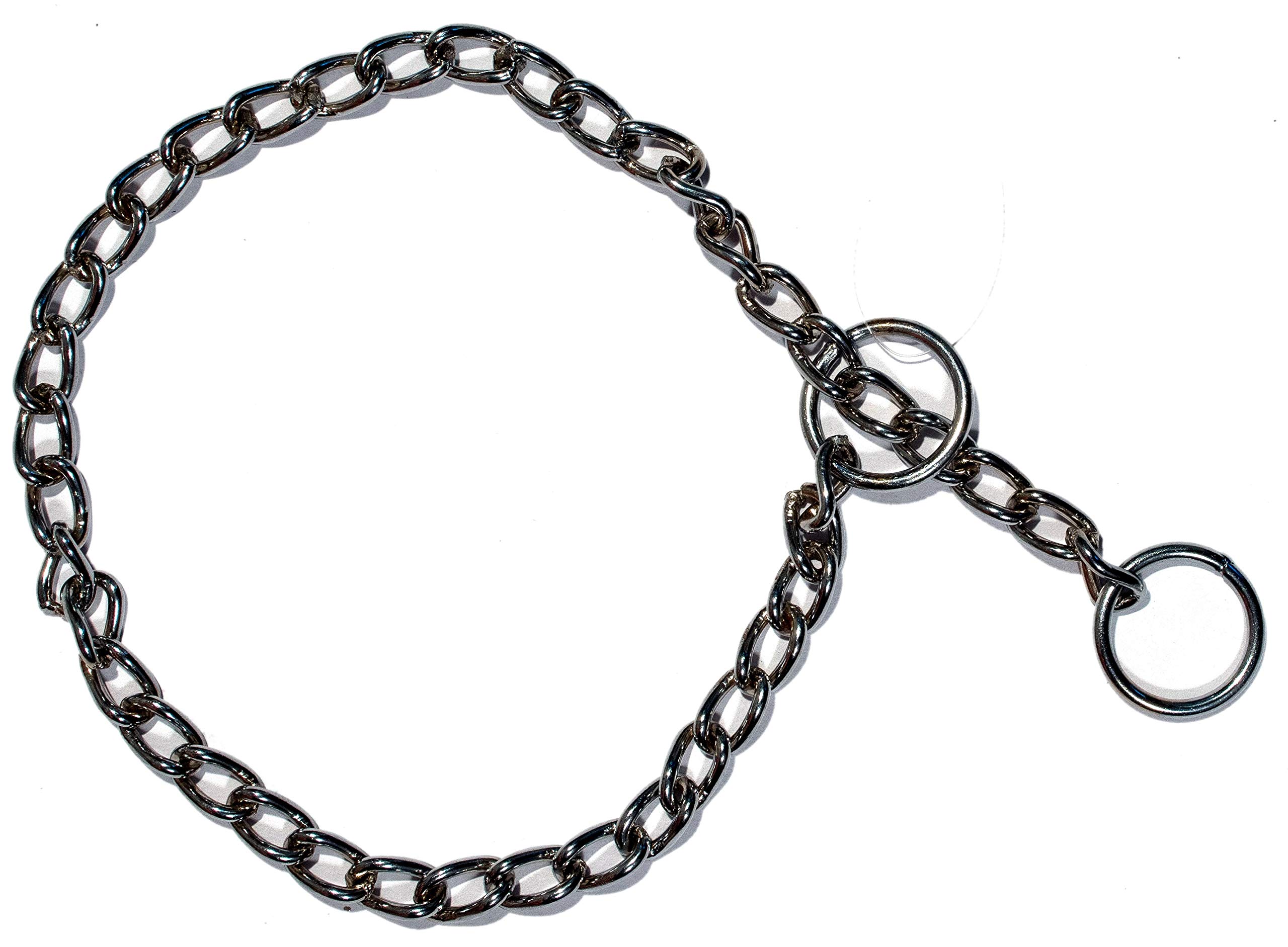 Tame Love™ Grinded Chrome Platted Silver Training Choke Chain Collar Chain, Neck Collar Belt for Small Sized Dogs of All Breeds with 2 Metal End Cirlces (2.5 ft) (B08JVCDPHP) Amazon Price History, Amazon Price Tracker
