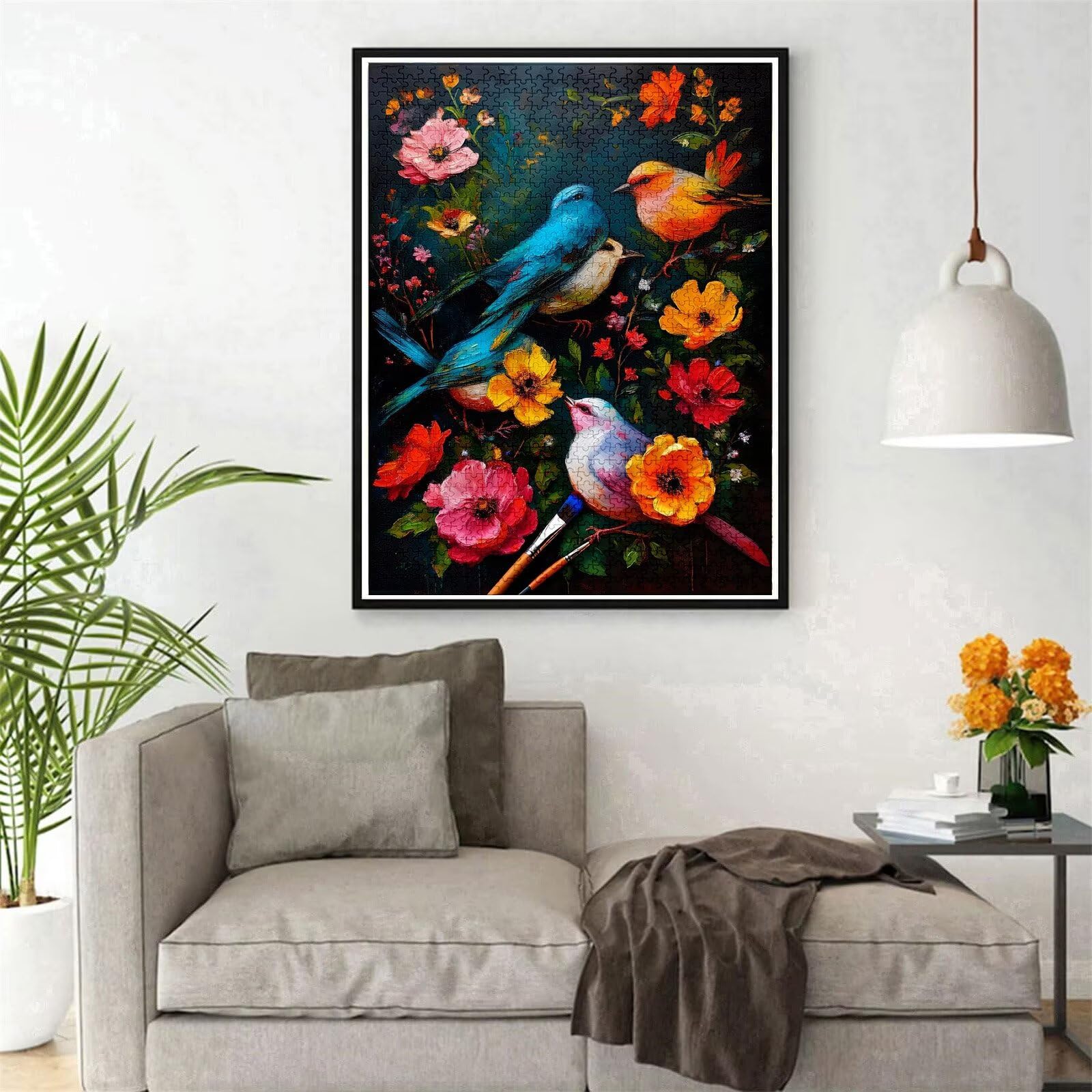 Puzzle 3000 Pezzi, Puzzle Fiore Jigsaw Adulti DIY Classici legno Gioco, Uccello Jigsaw Giochi Rilassamento e Intelligence, Idea Regalo per Lei o Lui, Consigliato a Partire dai 14 Anni 122x81cm g-800