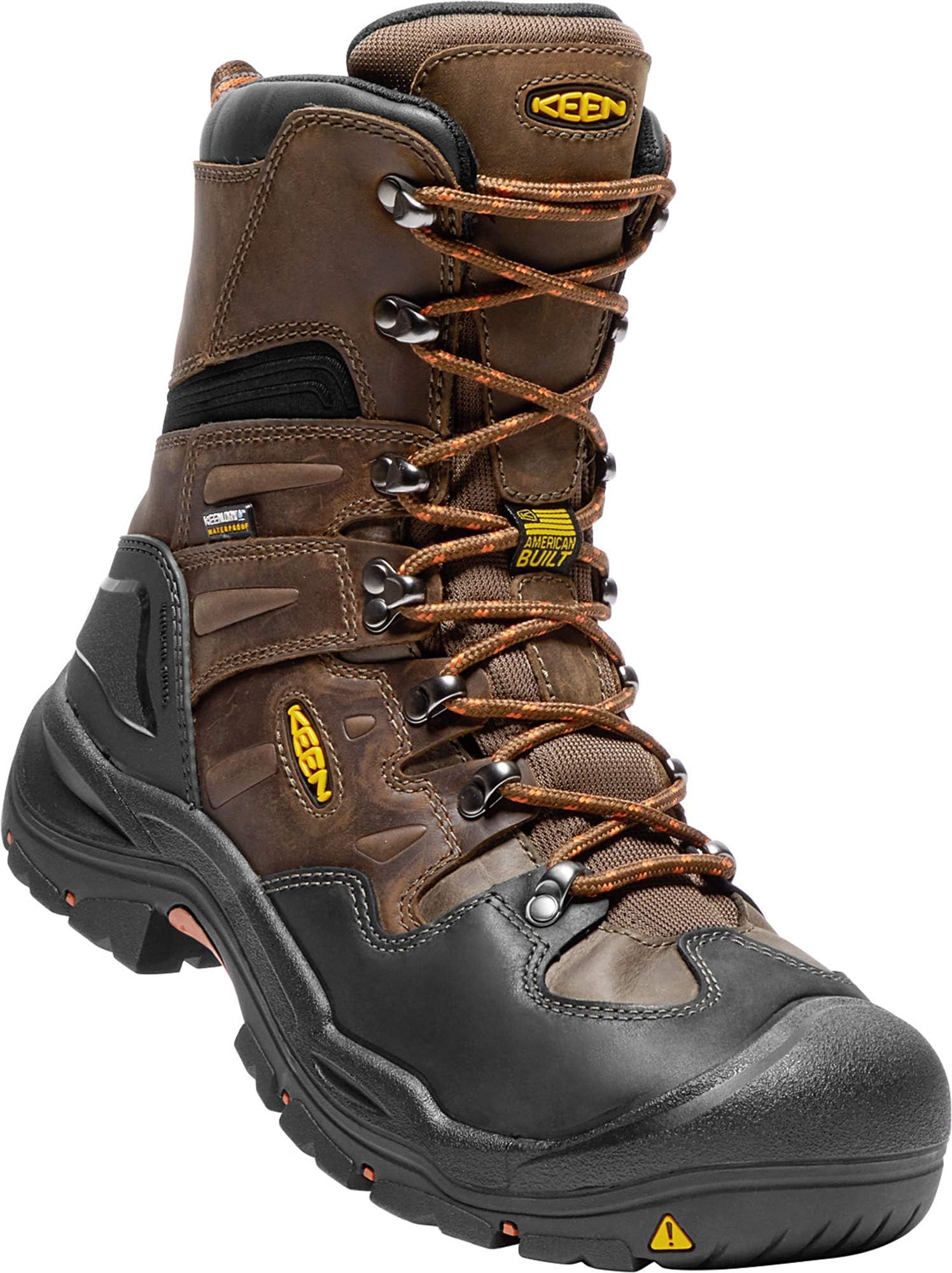 KEEN Men's Work Boots, Cascade Brown/Brindle, 11
