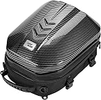 Grapelet Motorcycle Tail Bag, 24L-35L Expandable ABS Hard Shell Helmet Bag