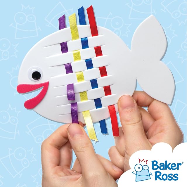 Foto 3 de 5 de Baker Ross Kits para tejer peces de colores