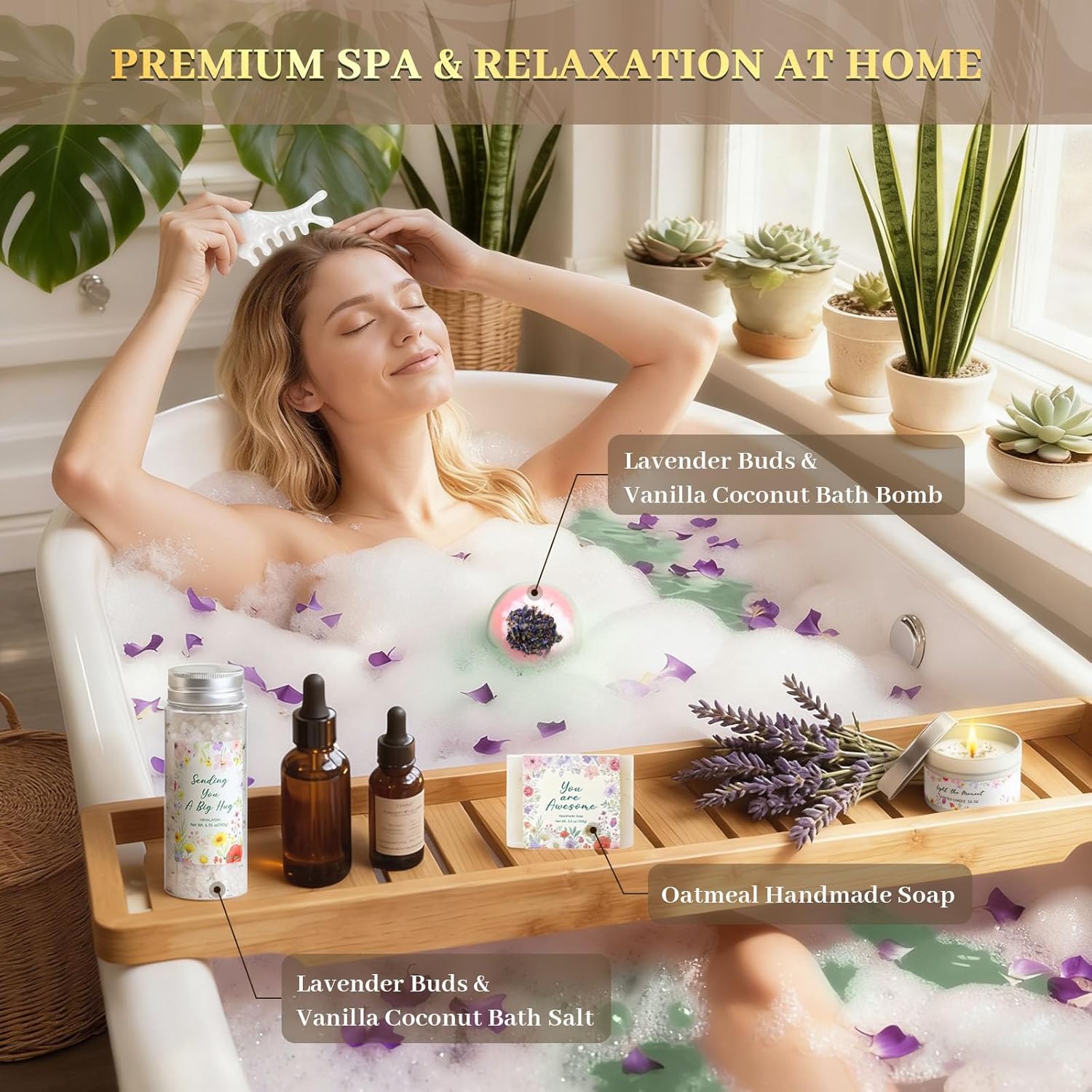 Self Care Gifts for Women,Get Well Soon Gift Baskets for Women,Sister Birthday Gifts,Thinking of You Care Package,Relaxing Spa Gift Set for Wife, Mom,Girlfriend,Unique Valentine’s Day - Image 8