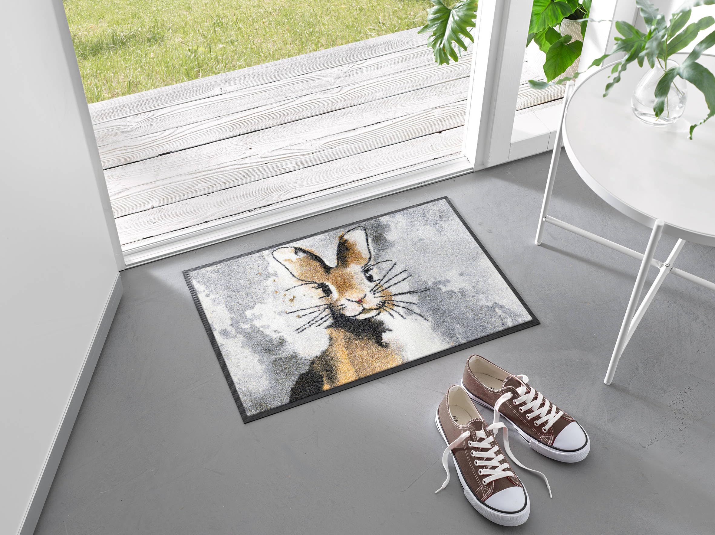 Wycieraczka Trend Design – 60 cm x 40 cm – zamachowa – nadająca się do prania wycieraczka do wnętrz i na zewnątrz