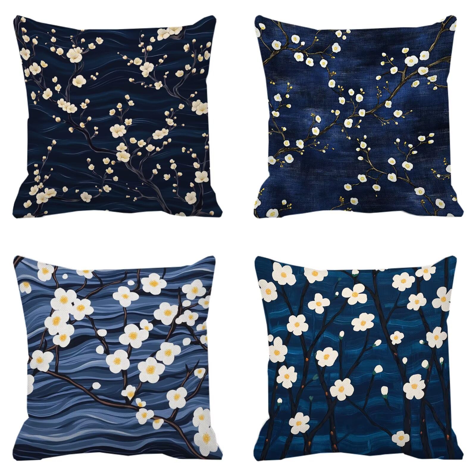 Taie oreiller coussin canapé 50x50 impression recto verso lot de 4