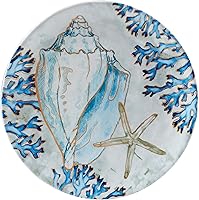 Vista 4 de Certified International Playa Shells - Platos de ensalada/postre de 8.5 pulgadas, tamaño mediano, juego de 4