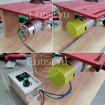 895 DC Motor, 12V 24V 7500-15000rpm Ball Bearing Large Torque High Speed Double Shaft Motor High Power Low Noise Motor for Circular Saw DIY Drill