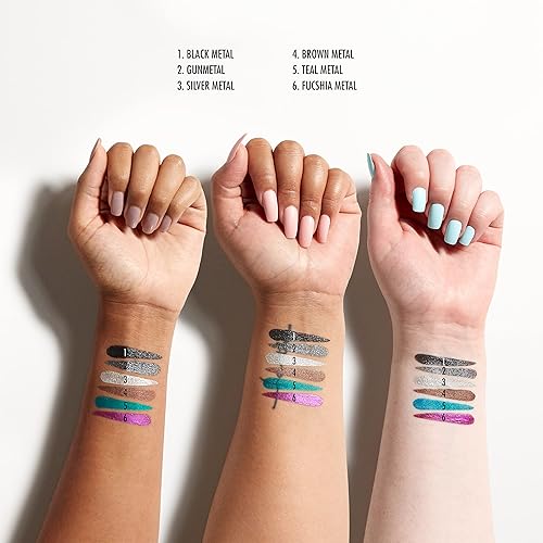 Miniatura 7 de NYX PROFESSIONAL MAKEUP Epic Wear - Delineador líquido metálico, resistente al agua de larga duración, metal marrón