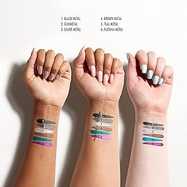 NYX Professional Makeup Epic Wear Metallic Liquid Liner, Long-Lasting Waterproof Eyeliner - Silver Metal