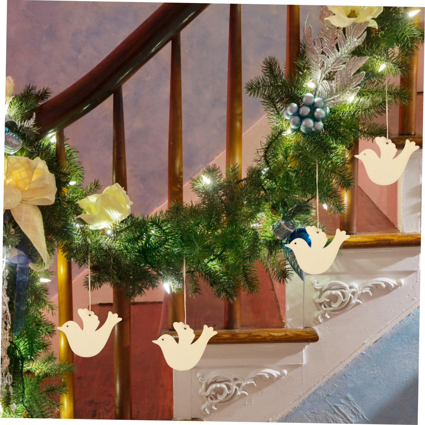 STOBOK 3sets Pendi Decorativi Legno Incompleto Per Natale Ciondoli Fai Da Te Per Decorazioni Natalizie Adatti Per Alberi Pareti e Finestre Divertenti Attività Creative Per Famiglie