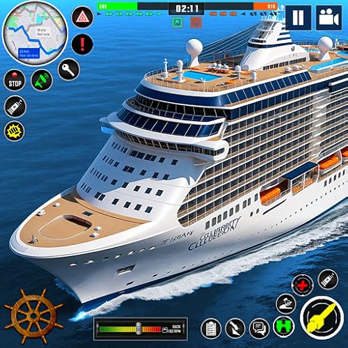 US Army Cruise Ship Cargo Transport Simulator 3d - Offroad Police Car driving High Speed boat parking games