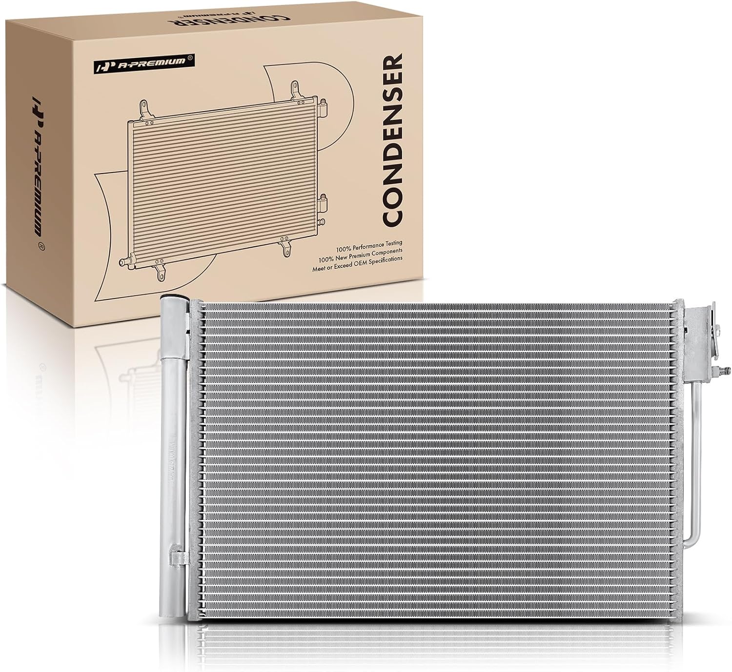 A-Premium Air Conditioning A/C Condenser Compatible with Chevrolet Malibu 2016-2022 & Buick LaCrosse 2017-2019, Regal Sportback 2018-2020, Regal TourX 2018-2020