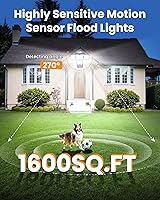 Vista 2 de Clip on Solar Lights for Fence, 1Second Installation Motion Sensor Security Lights with Remote Control, 270°Wide Angle, High Bright Solar Lights