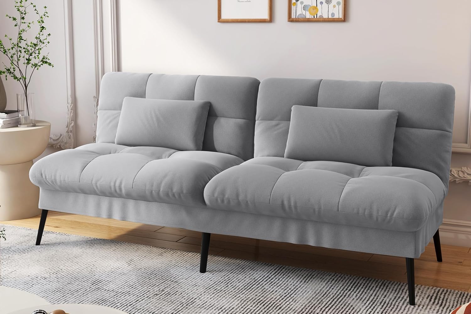 COMHOMA 3 Seater Sofa Bed Grey